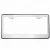 Import US size chrome stainless steel license plate frame from China