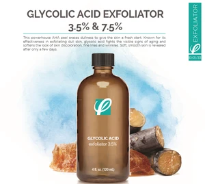 USA Manufacturer Glycolic Acid Exfoliator 3.5% &amp; 7.5% Effective To Give The Skin A Fresh Start