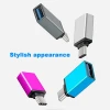 USB 3.1 Type C Right Angle Male to USB 3.0 Cable Adapter Connector OTG Data Sync Charger Cable for Samsung LG OnePlus 5