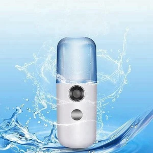 USB charge handheld portable face nano mist mini handy facial steamer with power