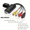 Usb To Cvbs Adapter Easycap Usb 2.0 Video Audio Capture Card Adapter
