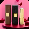 Valentine Gift Brown Button-Pressed Luxury Lipstick Tube Custom Color Lipstick Container Empty Lipstick Packaging