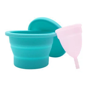 Valve Packaging Medical Grade Lady Silicone Menstrual Cup
