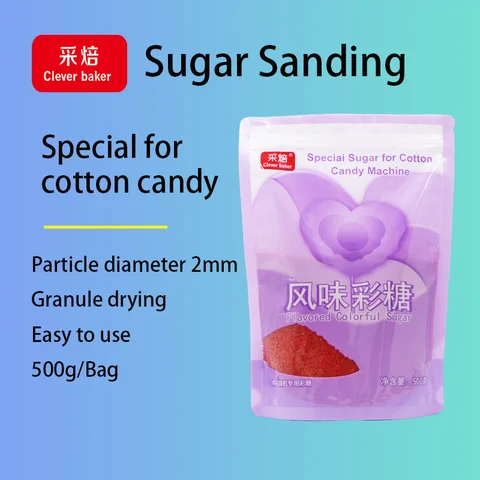 Various fruits flavors Sanding sugar cotton candy machine