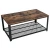 Import VASAGLE rustic vintage industrial square metal wooden coffee table for living room from China
