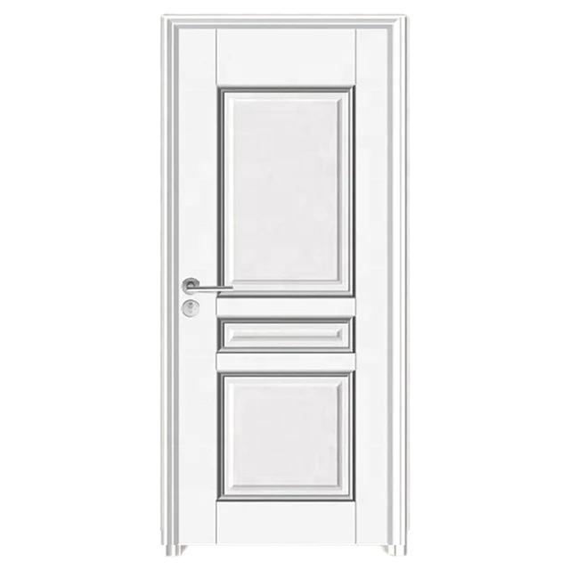 Veneer WPC T Shape Door Panel WPC Door Factory Wholesale Cheap Price with Waterproof and Fire Resistant PVC Entry Doors Interior