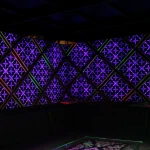 Wall coating panel/ Light up glass wall decoration