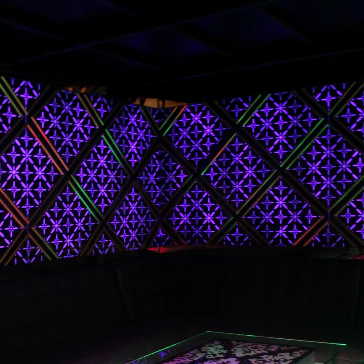 Wall coating panel/ Light up glass wall decoration