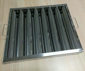 Washable stainless steel kitchen hood filter