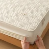Waterproof Mattress Protector Queen, 3D Air Fabric Mattress Cover, Soft Noiseless Bed Cover, Machine Washable