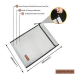 Waterproof Security Product Water Resistant Fireproof Bag Document Safe Pouch