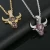Import Waterproof Stainless Steel Cow Head Pendant 18K Gold Plated Iced Out Crystal Animal Jewelry For Men from China