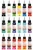Waterproof temporary airbrush fake tattoo ink pigment stencils for body and face paint