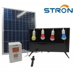 50Watt 12.8V Home Solar System Control Unit, LED Lighting, 19LCDTV, Radio, Fan, USB wire
