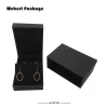 Webest hot fashion jewelry box earring ring boxes jewellery black jewelry packaging &amp; display with sleeve
