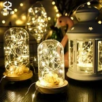 Wedding Terrace Copper Wire Lamp Outdoor Decorative Festival Christmas LED Tree Rattan String Light