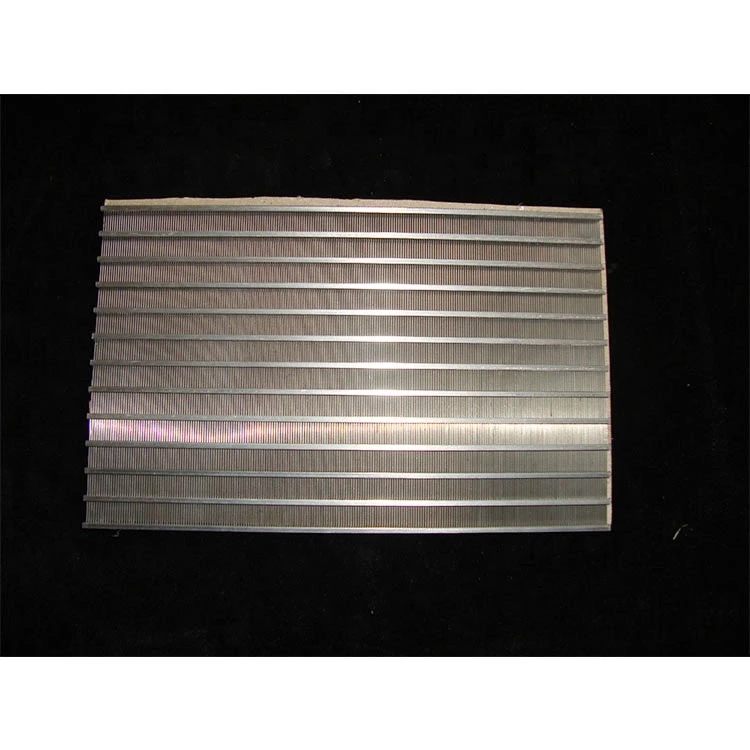 Wedge wire panel screen filter sheet for industrial water