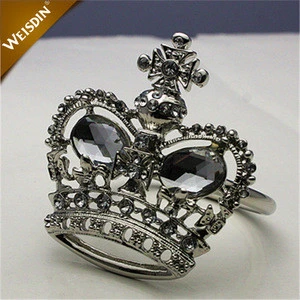 WEISDIN good quality crown shape wedding centerpieces napkin ring