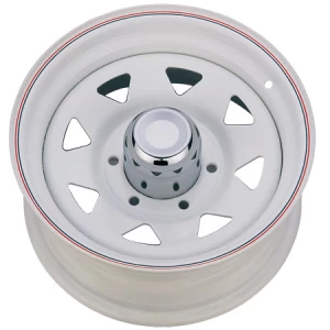 White Color with Red Line Steel Wheel UFO-Y17