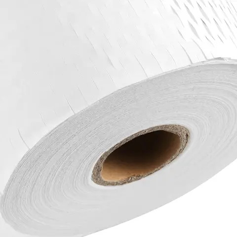 White honeycomb paper roll Cushioning Honeycomb Paper Customized Filling Buffer Packaging Roll Kraft Wrap Honeycomb Paper