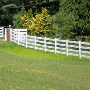 White Plastic Horse Fence 4 Rail Horse Fence