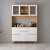 Import White Wooden Side Stove And Storage Cabinet Bar Rack Wine Cabinet Display from China