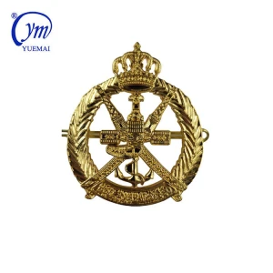 Wholesale 3D Zinc Alloy Emblem Metal Oman Army Military Police Metal Badge