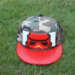 wholesale children creative diy toy baseball hat building blocks cartoon pattern legos baseball hat
