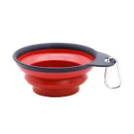Wholesale Collapsible silicone foldable portable dog cat pet food water feeding bowl