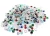 Import Wholesale Connector Jewelry Blue Chalcedony Connector Jewelry Silver Plated Connector from India