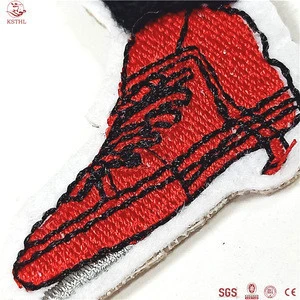 Wholesale Custom Cartoon 100% Embroidery Chenille Patches For Clothing jacket sweatshirt