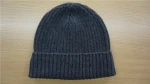 Wholesale custom men rib knit 100% cashmere beanie