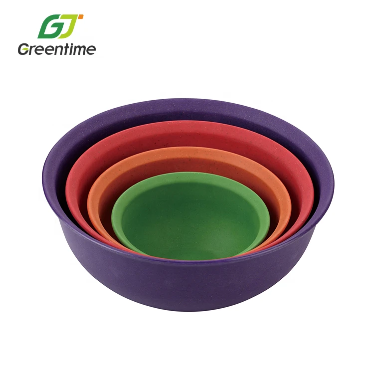 Wholesale Customized Factory Price Eco-friendly Disposable Fruit Bamboo Salad Bowl