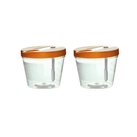 Wholesale disposable filling hole stool cup Plastic open sample cup collect urine stool container