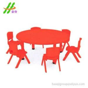 Wholesale Eco-Friendly Outdoor Round plastic dining table Kindergarten Plastic Chairs and table