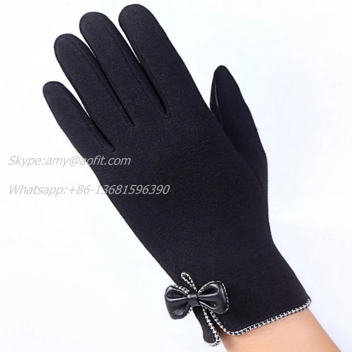 Wholesale Fashion Driving Gloves Handmade Touch Screen Winter Women Sport Warm Gloves Soft