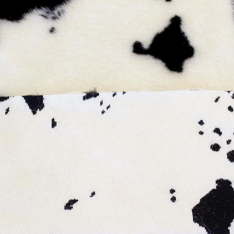 Wholesale faux fur leopard fabric tissavel faux fur fabric jacquard