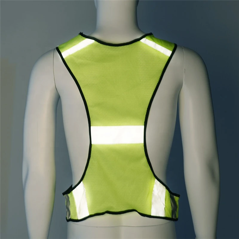 wholesale hi viz fluorescent Yellow Vest Reflective Safety Workwear