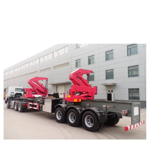 Buy Wholesale High Quality New 40ft Skeleton Side Loader 3 Axle Side ...