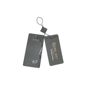 Wholesale kraft paper swing garment hang tags for clothing