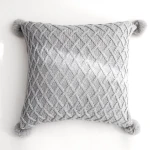 Wholesale Living Room Decorative Printed Tufted Fur Home Decor Boho Cushion Pillow Cover Sofa Couch Luxury Car