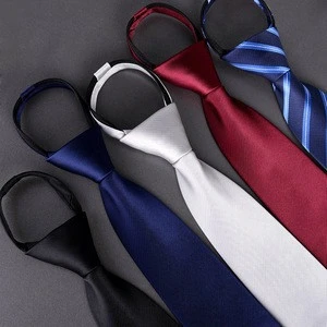Wholesale Mens Polyester Skinny Zipper Ties