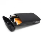 Wholesale Metal cigarette case 20 pack USB charging cigarette lighter multi-function personalized male business gift custom