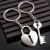 Import wholesale metal keychains key and lock shape key chain couple keychain from China