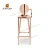Import Wholesale metal stainless steel rose gold bar stools with 4 leg from China