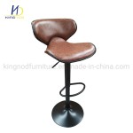 Wholesale Modern PU Leather Seat Low Back Swivel Adjustable Bar Chair Stool