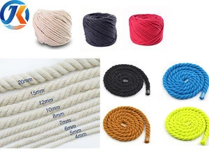 Wholesale Natural Strong Triple-Strand Rope, Cotton Cords, Cotton Rope Macrame