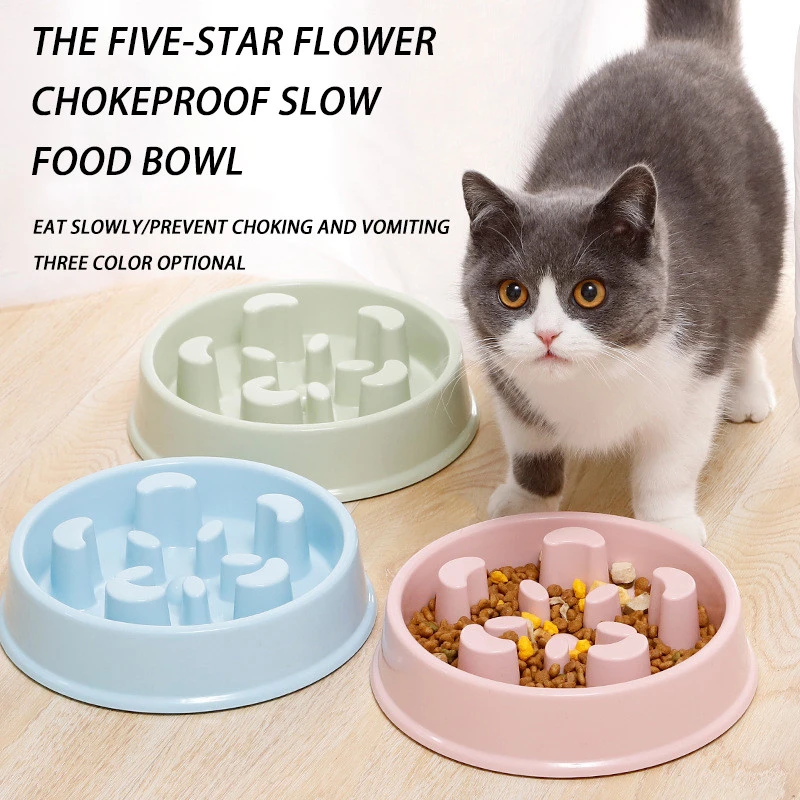 Wholesale New creative Pet Bowl durable anti-choke pet slow feeding bowl anti-obesity help health slow feeder food bowl