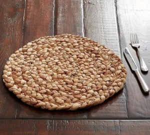 Wholesale New Item Round Water Hyacinth Placemat For Dinning Table Decoration Handmade From Vietnam