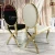 Import Wholesale party back round leather weeding chair weeding modern hotel chair from China